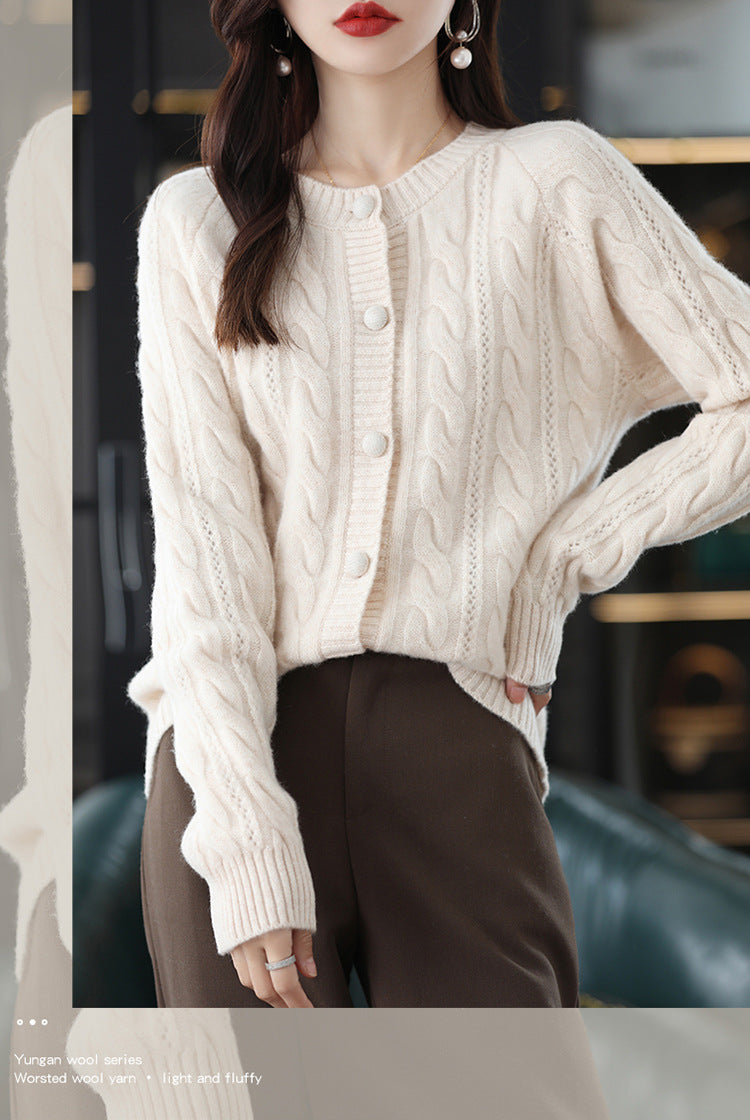 Outer Wear Loose Short Wool Tops Thick Sweater - Image 6